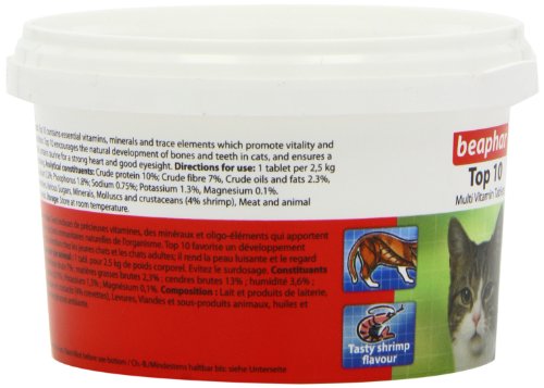 Beaphar Multi Vitamin Top 10 Tablets For Cat