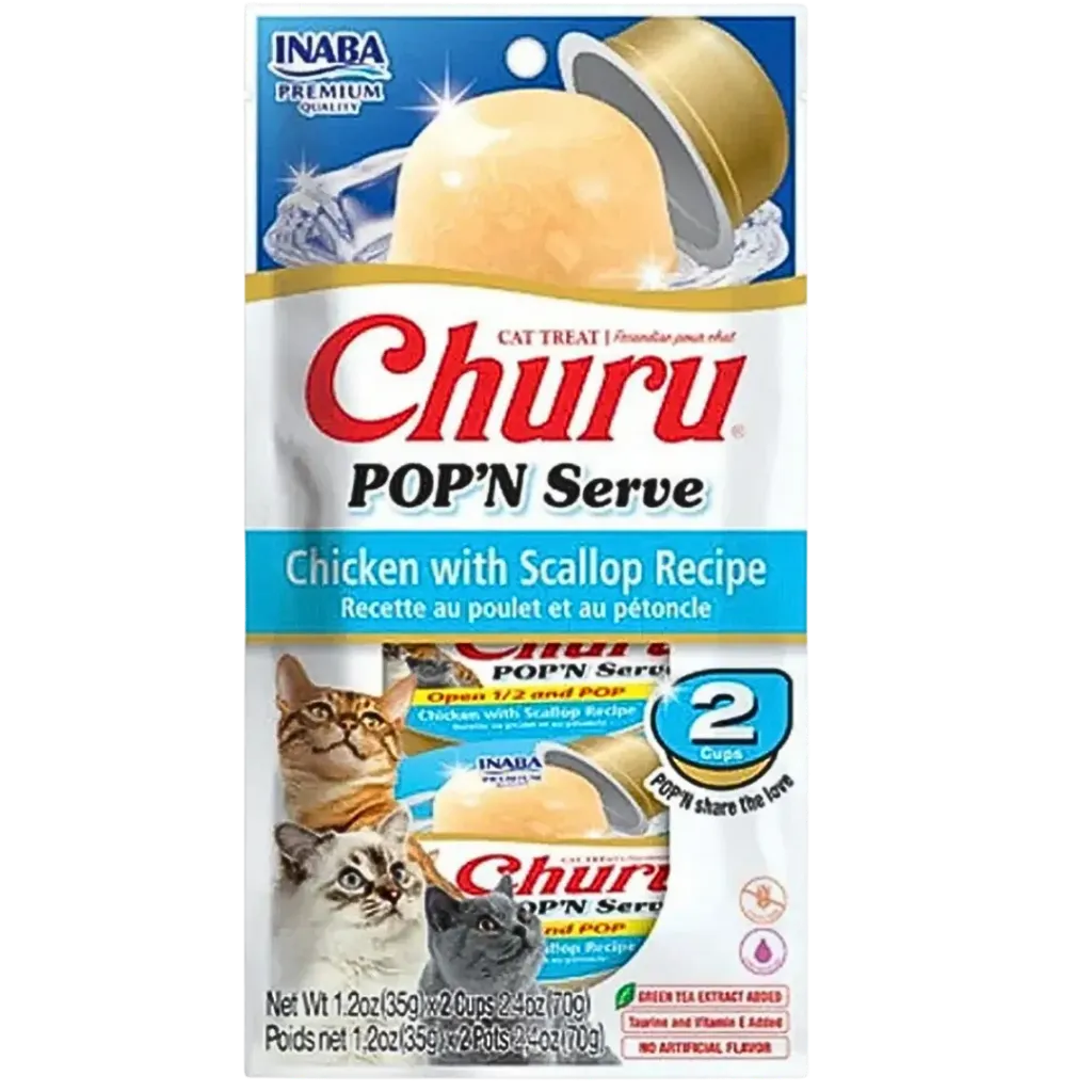 Churu Pop N Serve Chicken With Scallop Recipe 2cups