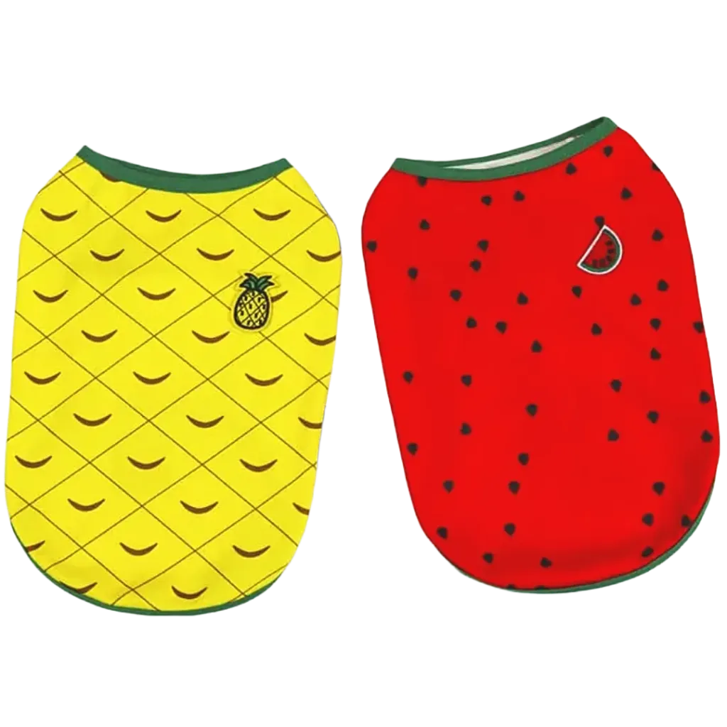 Yellow Pineapple Red Watermelon Cat & Dog Clothes