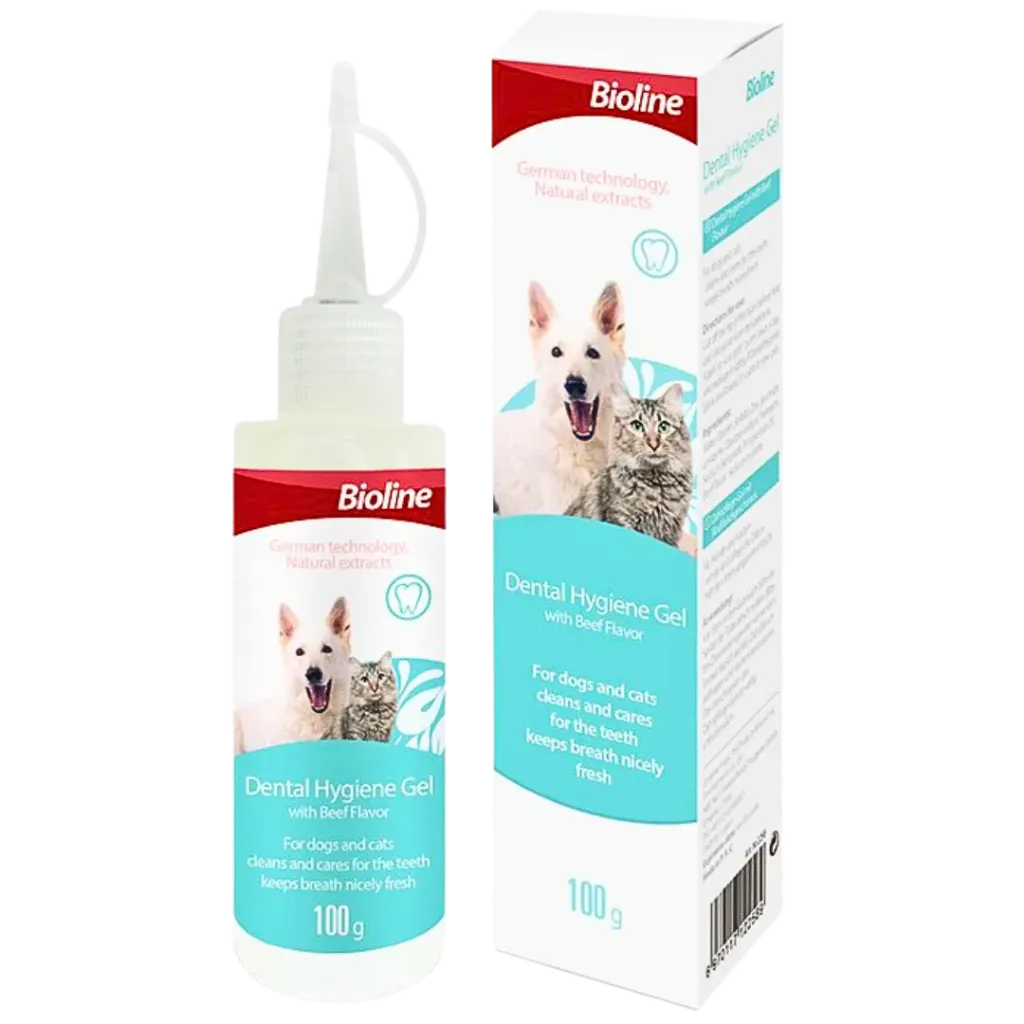 Bioline Dental Hygiene Gel With Beef Flavour 100g